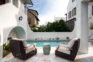 Rosemary Beach house outdoor pool furniture