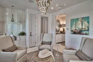 Alys Beach house media room, TV room and family room