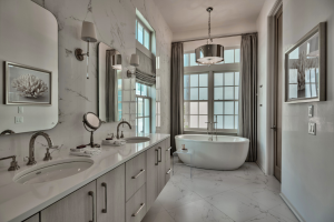 Alys Beach house master bathroom bathtub