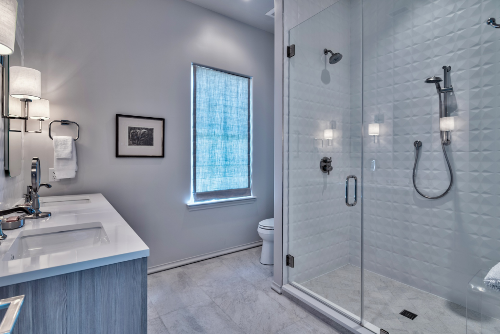 Alys Beach house upstairs bathroom