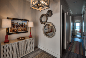 Inlet Beach house front hall entrance and foyer