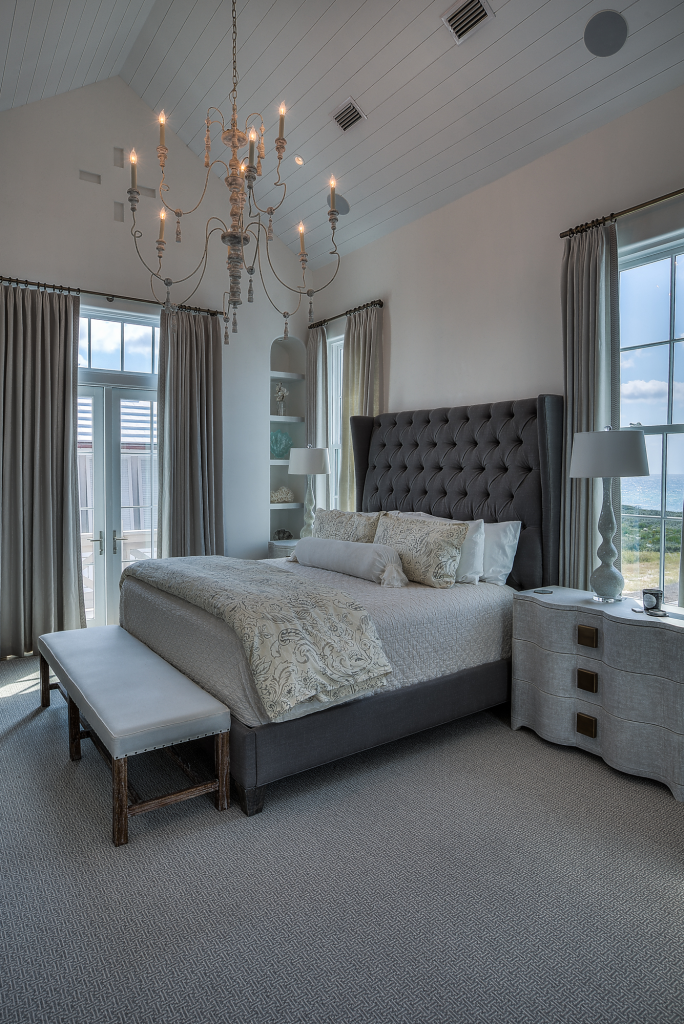 30A beach house master bedroom