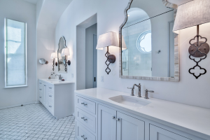 30A Florida beach house twin bathroom sinks