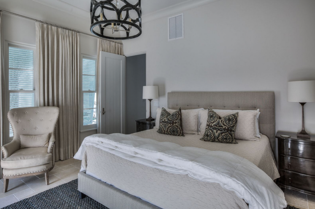 30A beach house guest bedroom