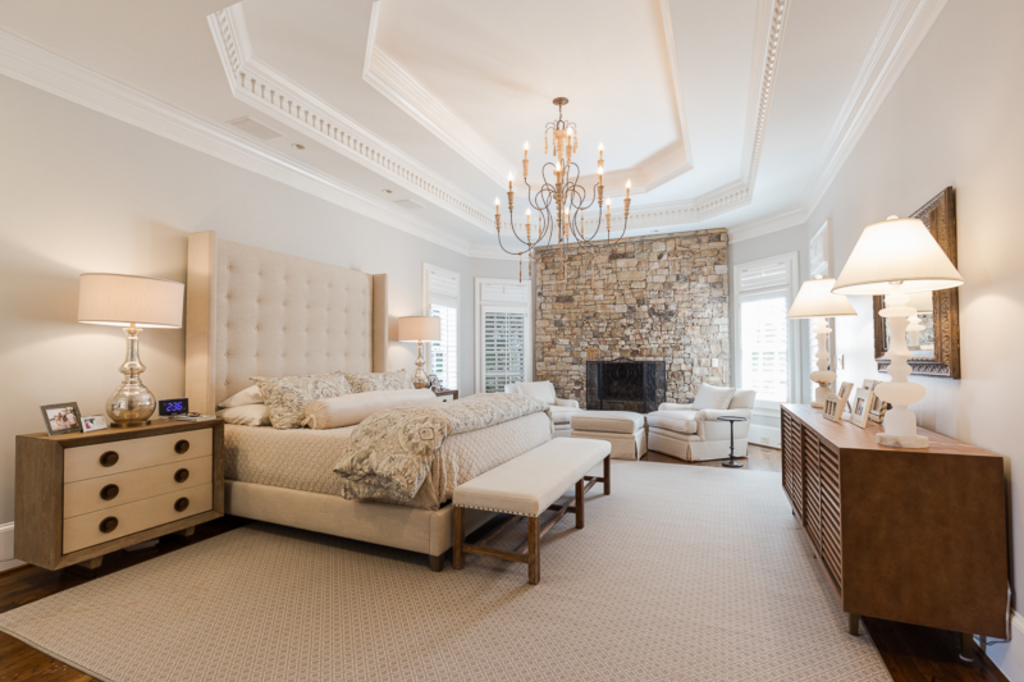 Roswell Georgia Master Bedroom Interior Design