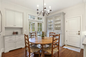 Cozy kitchen dining in historical buckhead home.