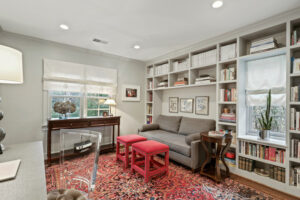 Buckhead Atlanta home office that also serves as a bedroom.